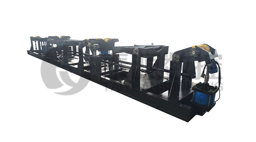 দীর্ঘ, ভারী উপাদান সমাধান পাইপ থ্রেডিংয়ের জন্য স্বয়ংক্রিয় লোডিং এবং আনলোডিং প্রক্রিয়া 